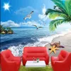 Modern Floor Painting 3D seascape beach floor painting Mural-3d PVC Wallpaper Self-adhesive Floor Wallpaper-3d230F