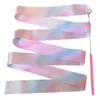 Dance Ribbon Sparkling Star Gym Ribbon Dance Ribbon Rhythm Artistic Gymnastics Ballet Streaming Twist Bar Rainbow Stick Training Children's Toys