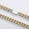 Herenketting Miami Cubaanse ketting Roestvrij staal Curb Link Chains kettingen voor mannelijke vrouwen jongens meisje vakantiegeschenken mode klassiek kettingontwerp 8mm breed 24inch