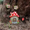 Garden Decorations Glow in The Dark Yard Art Sculpture Decoration for Kids Room Miniature Fairy Outdoor Decor Accessories with Lantern 230422