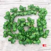 Dekorativa blommor 2.1m 12 st. Wired Ivy Leaves Garland Silk Artificial Vine Greenery For Wedding Home Office Decoratiove Wreaths 2023 Style