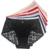 Calcinha feminina algodão calcinha grande mulher mulher macia confortável alta roupas íntimas mais 2xl 3xl 4xl Large Lace Briefs 230421