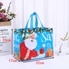 Christmas Decorations 1Pc Large Gift Bags Non-Woven Xmas Treat Bag Reusable Tote With Handles For Kid Candy Goodie Party Favor