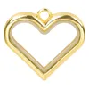 Colares de pingente 1 pcs três cores coração imagem de vidro vivendo medalhão para mulheres flutuante medaillon relicario casal collier jóias em massa