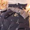 Conjuntos de cama Linda roupa de cama para homens e mulheres para baixo edredão cobre linho lavado poliéster algodão Mirco fibra confortável conjunto duplo cama queen 231121