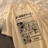 Herr tshirt vintage överdimensionerad kort ärm skjorta man sommar hip hop tshirt streetwear lady kläder lösa tee brev topp 230421