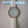 Luxury Watch White Girl Watch For Female Students Middle School High Simple Temperament Night Light Waterproof Silent and Fashionable Women's