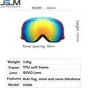 Skidglasögon JSJM Mens dubbla lager Anti dimma stora UV400 Winter Board 231122