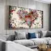 DDHH Wall Art Picture Canvas Print Love Painting Abstract Colorful Heart Flowers Posters Prints for Living Room Home No Frame11695