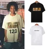 Pamuk tişört yeni erkek kadın hip hop t-shirt mektup grafik baskı t gömlek pamuklu gündelik kısa kollu giysiler nefes alabilir anti-dilleme boyutu M-2xl 9 Stiller Siyah Beyaz