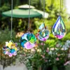 Decorazioni da giardino h d pacco di 4 colorate cachettale in cristallo finestra appesa arcobaleno arcobaleno prismi ornamenta