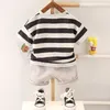 Roupas de roupas infantil tiras de impressão de menino tiras de camisa shorts de verão Crianças de verão santamente