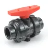 Watering Equipments 1pc I.D 20-110mm UPVC Ball Valve Aquarium Tank Water Pipe Connector Industrial Treatment PVC Globe Union Joint