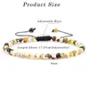 Brin fait à la main pierre naturelle tressé Bracelets feu Agates Onyx Quartzs perles réglable corde hommes femmes charme bijoux 4mm