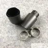 Muffler Black Stainless Steel For Akrapovic Exhaust Tips Carbon Car Er Styling1Pcs Drop Delivery Mobiles Motorcycles Parts System Dhwhd