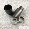 Silencieux en acier inoxydable noir pour embouts d'échappement Akrapovic carbone voiture ER style1 pièces livraison directe Mobiles système de pièces de motos Dhwhd