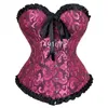 bustiers corsets مشد أعلى الدانتيل مثير زائد الحجم zip الزهور النساء