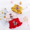 Scarves Warmer Baby Knitted Scarf Cartoon Giraffe Ruffle Neck Scarfs Girls Kids Fake Collar Thick Circle Winter