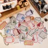 Cadeau cadeau 30pcs Fashion Design Store Collection Autocollants en boîte Rétro Fille Décorative Scrapbooking Étiquette Journal Tasse Téléphone Journal Planificateur