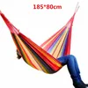 Camp Furniture High Quality Portable Outdoor Hammock Sports Travel Camping Swing Canvas Stripe Hang Bed