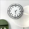 Wall Clocks Cartoon Korean Interior Home Living Room Study Dining Studio Art Decoration Creative Clock White