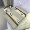 Ny lyxdesignerpåse Tygväska Handväska Öppen överdimensionerade tygväskor Fashion Shopping Bag Outdoor Travel Stora kapacitet Handväskespresent