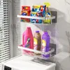 Bathroom Shelves 1/2PCS Aluminum Bathroom Shelves No-Drill Corner Shelf Shampoo Holder for Shower Kitchen Bathroom Organizer Bathroom Accessories 230422