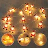 Julekorationer 2m Santa Claus Snowman LED Light String Garland Tree Ornaments for Home Decor Xmas Navidad 2024 År 231121