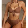 Kvinnors badkläder Sexig bikini Push Up Baddräkter 2024 Kvinnlig strandbadskläder Baddräkter Brasiliansk bikini Set Pool Bather