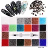 Nail Art Décorations Nail Art Strass Ensemble Multi Forme Cristal Flatback Diamant Nail Kit Professionnel Matériel Décoration Outils 231121