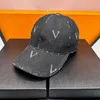 5A Hüte Caps Damen LuisVuton Momogran Jacquard Denim Canvas Baseballmütze Verstellbarer Haken Rabatt Designer Ball Cap für Mann mit Box Fendave 23.10.29