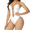 Shapers Femmes Full Body Shaper Dos Nu U Plunge String Bodys Taille Formateur Corset Mariage Sous-Vêtements Rembourré Push Up Soutien-Gorge À Armatures