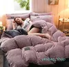 Beddengoedsets JUSTCHIC dik warm winterdekbedovertrek voor bedden AB-versie dubbelzijdig fluwelen dekbed flanel queensize