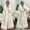 Frauen Pelz 2023 Winter Damen Plus Größe Kaschmir Mantel Mode Imitation Kragen Lange Woolen Baumwolle gefütterte Jacke