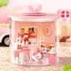 Poppenhuis accessoires diy casa houten poppen huis miniatuur bouwkit magie poppenhuis met meubels sakura villa speelgoed voor meisjes verjaardagscadeaus 230422