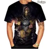 T-shirt da uomo 2023 Moda estiva Casual Gioco di combattimento T-shirt T-shirt stampata in 3D per uomo Comodo O-Collo Manica corta Top