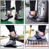 Scarpe eleganti da uomo Lavoro di sicurezza con puntale in acciaio Stivali antiforatura indistruttibili Sneakers estive leggere e traspiranti 230421