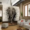3d обои слон, фреска, ТВ, фон, стена, гостиная, спальня, ТВ, фон, фотообои для стен 3 d317D