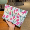 Cosmetic Bags Sweet Purple Daisy Rose Red Tulip Floral Clutch Makeup Bag Toiletries Skincare Storage Travel Organizer Pouch