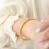 Bracelet Tendance Bijoux Cercle Minimaliste Solide Acier Inoxydable Pour Femmes Filles