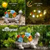 Gartendekoration Solarstatue Schildkröte Outdoor Schildkröte Figur Dekor LED-Licht Jardin Yard Figuren Miniaturen 230422