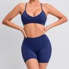 Conjuntos ativos de fitness ginásio conjunto feminino lycra esporte outfit para mulher roupas esportivas push up yoga activewear treino das mulheres vermelho azul verde