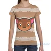 Kvinnors T -skjortor Fauna Animal Crossing Män Kvinnor över hela utskrift Fashion Girl Shirt Boy Tops TEES KORT SMEEVE TSHIRTS