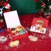 Cadeau cadeau 2030pcs Joyeux Noël Boîte de bonbons rouges Treat Cookie Papier Emballage de Noël Navidad Natal Noel Année Party Decor Fournitures 231121