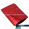 Förpackningsväskor 100st Stand Up Glossy Aluminium Foil Zip Lock Self Seal Bag Waterproof Beans Spannmål Package Drop Delivery Office S otdme