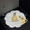 smycken bb örhängen b bokstav cool metall präglad mönster personaliserade örhängen förälder tofs örhängen kvinnlig