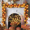 Christmas Decorations 20LED Maple Leaf Light String Fake Autumn Leaves LED Fairy Garland for Thanksgiving Halloween Party Home Decoration 231121