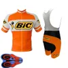 BIC Team Bike Cycling Jersey BIB Shorts 2021 Summer Szybkie suche męskie MTB Rowerowe zestawy wyścigowe drogowe S266V Outdoor S266V