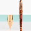 Fountain Pens Majohn M800 Resin Fountain Pen Colorful Acrylic Golden Clip Gild Fine Nib F/0.5mm Writing School Stationery Gift Office Supplies 230421