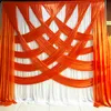 Cortina de fundo de casamento de luxo, 3x6m, formato variável, tela de seda gelo, para festa, palco, decoração, cenas, adereços de fotografia